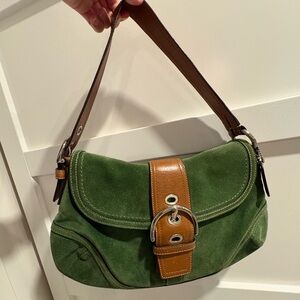Coach Green Suede SoHo
